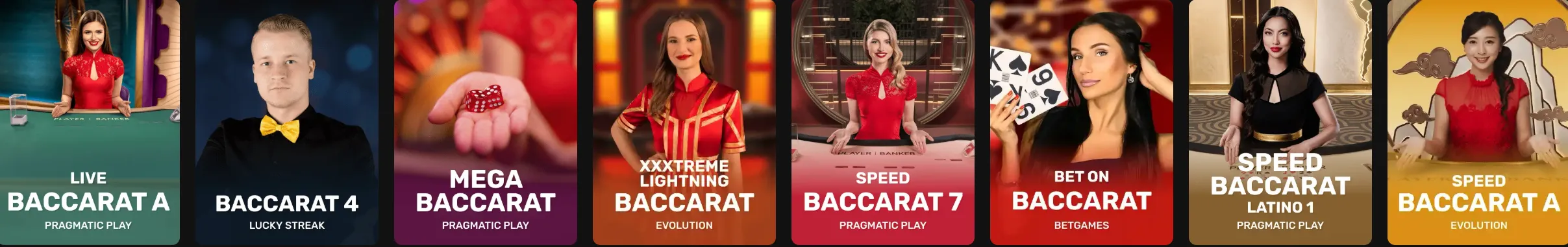 Hadesbet Casino baccarat selectie
