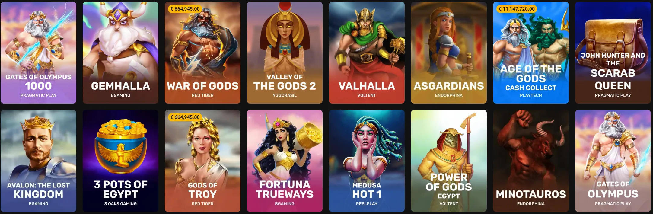 Hadesbet Casino mythologie slots