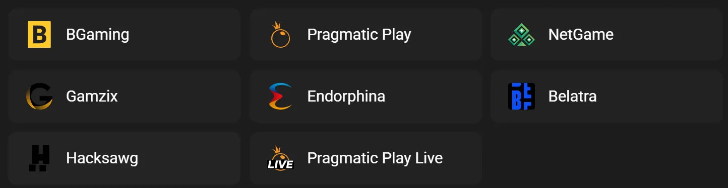 Hadesbet Casino top providers